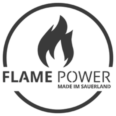 FLAME POWER MADE IM SAUERLAND Logo (DPMA, 01.12.2023)