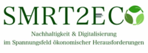 SMRT2ECO Nachhaltigkeit & Digitalisierung im Spannungsfeld ökonomischer Herausforderungen Logo (DPMA, 01.02.2024)