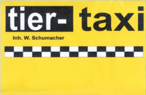 tier-taxi Inh. W. Schumacher Logo (DPMA, 03/01/2007)