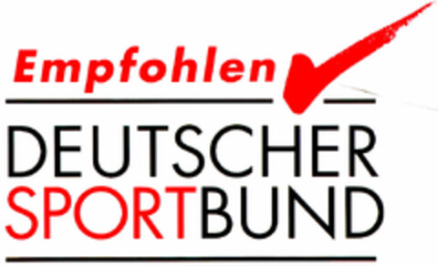 Empfohlen DEUTSCHER SPORTBUND Logo (DPMA, 12/18/1998)