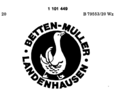 BETTEN-MÜLLER LANDENHAUSEN Logo (DPMA, 11.06.1986)