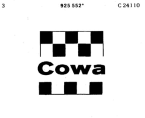 Cowa Logo (DPMA, 06/07/1974)