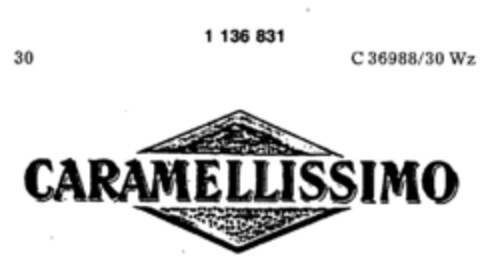 CARAMELLISSIMO Logo (DPMA, 26.10.1987)