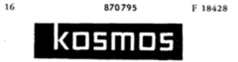 kosmos Logo (DPMA, 03.06.1967)
