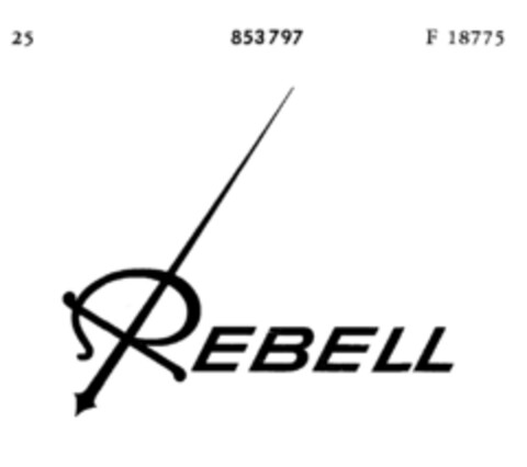 REBELL Logo (DPMA, 08/24/1967)