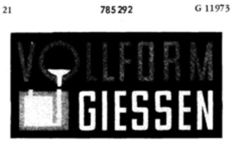 VOLLFORM GIESSEN Logo (DPMA, 18.10.1962)