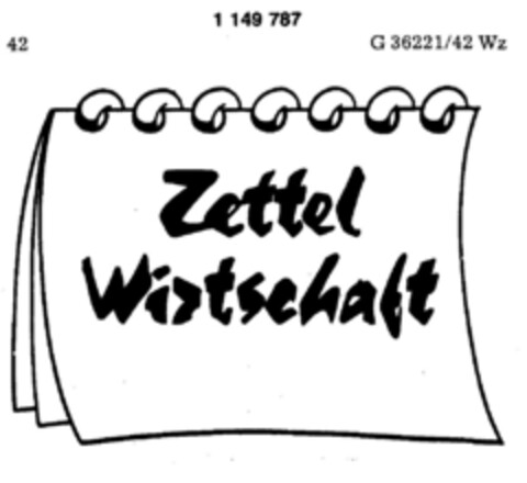 Zettel Wirtschaft Logo (DPMA, 10.12.1988)