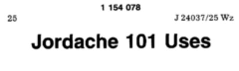 Jordache 101 Uses Logo (DPMA, 01.06.1989)