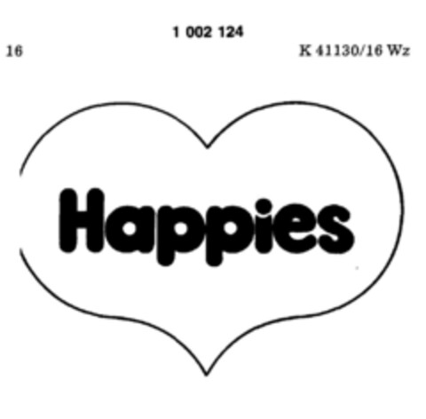 Happies Logo (DPMA, 07/30/1979)