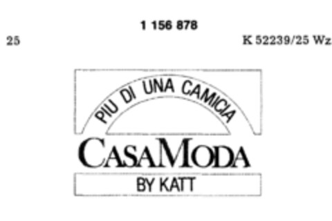 CASA MODA BY KATT Logo (DPMA, 02.03.1988)