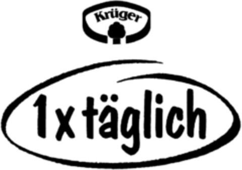 Krüger 1x täglich Logo (DPMA, 06.09.1994)