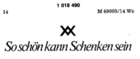 So schön kann Schenken sein Logo (DPMA, 19.11.1980)