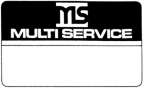 MS MULTI SERVICE Logo (DPMA, 02.02.1994)