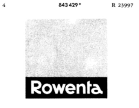 Rowenta Logo (DPMA, 12.12.1967)