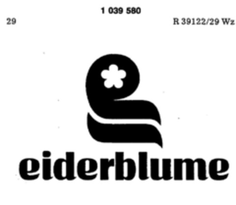 eiderblume Logo (DPMA, 10.08.1981)
