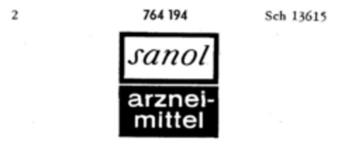 sanol arznei-mittel Logo (DPMA, 19.04.1961)