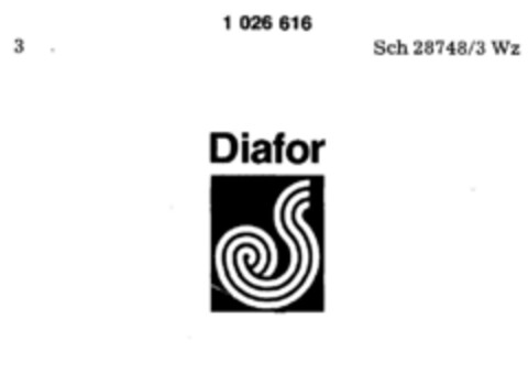 Diafor Logo (DPMA, 09/27/1980)