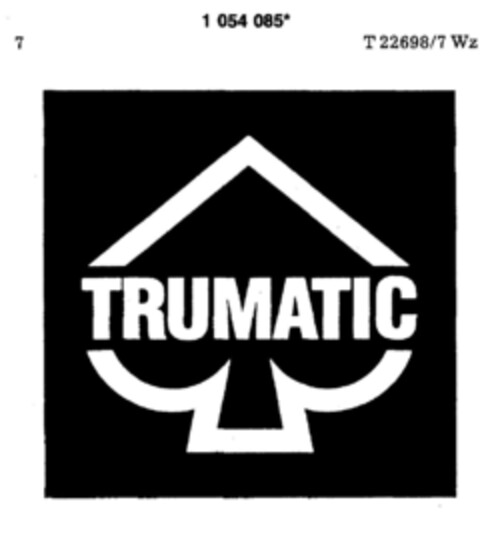 TRUMATIC Logo (DPMA, 21.07.1983)