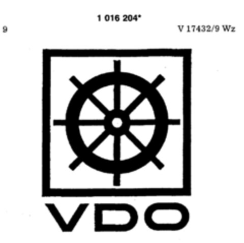 VDO Logo (DPMA, 16.02.1981)