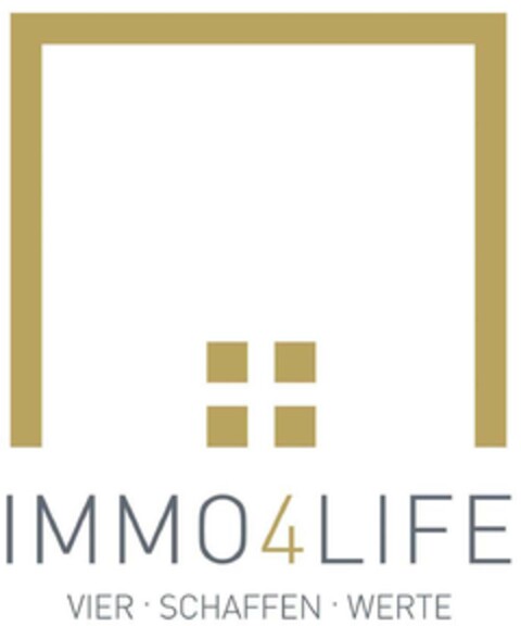 IMMO4LIFE VIER SCHAFFEN WERTE Logo (DPMA, 04.11.2020)