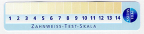 PERLWEISS ZAHNWEISS-TEST-SKALA Logo (DPMA, 01/28/2002)