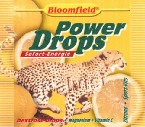 Bloomfield Power Drops Sofort-Energie Logo (DPMA, 22.04.2004)