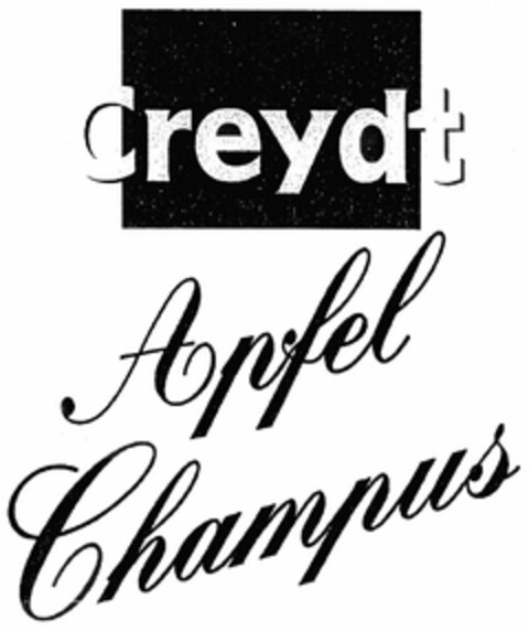 Creydt Apfel Champus Logo (DPMA, 16.08.2006)