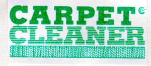 CARPET CLEANER Logo (DPMA, 12.12.1997)