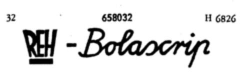 REH - Bolascrip Logo (DPMA, 05.09.1953)