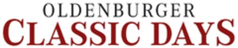 OLDENBURGER CLASSIC DAYS Logo (DPMA, 16.02.2012)