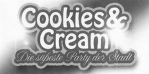 Cookies & Cream Die süßeste Party der Stadt Logo (DPMA, 10/23/2012)