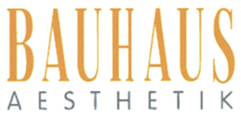 BAUHAUS AESTHETIK Logo (DPMA, 23.10.2020)
