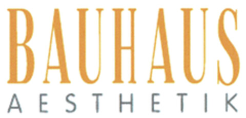 BAUHAUS AESTHETIK Logo (DPMA, 10/23/2020)