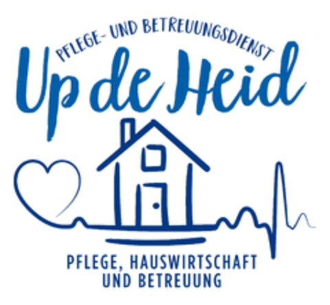 PFLEGE- UND BETREUUNGSDIENST Up de Heid PFLEGE, HAUSWIRTSCHAFT UND BETREUUNG Logo (DPMA, 09/13/2020)