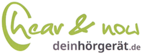 hear & now deinhörgerät.de Logo (DPMA, 01/14/2023)