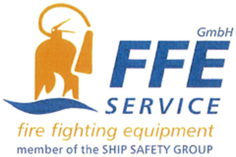 FFE SERVICE GmbH fire fighting equipment member of the SHIP SAFETY GROUP Logo (DPMA, 21.10.2023)