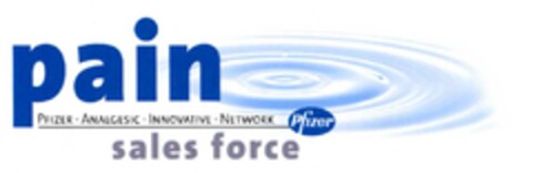 pain PFIZER·ANALGESIC·INNOVATIVE·NETWORK sales force Logo (DPMA, 24.01.2002)