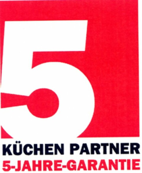 5 KÜCHEN PARTNER 5-JAHRE-GARANTIE Logo (DPMA, 07/23/2005)
