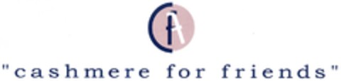 cashmere for friends Logo (DPMA, 23.12.2006)