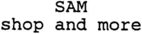 SAM shop and more Logo (DPMA, 21.10.1995)
