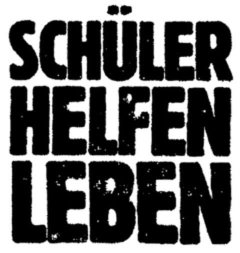 SCHÜLER HELFEN LEBEN Logo (DPMA, 08/09/1999)