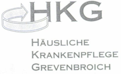 HKG HÄUSLICHE KRANKENPFLEGE GREVENBROICH Logo (DPMA, 06.11.1999)