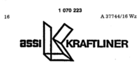 assi K KRAFTLINER Logo (DPMA, 28.10.1983)