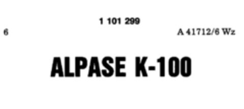 ALPASE K-100 Logo (DPMA, 08.07.1986)