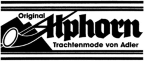 Original Alphorn Trachtenmode von Adler Logo (DPMA, 15.11.1990)