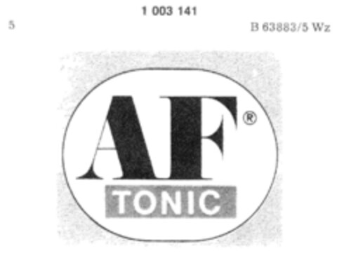AF TONIC Logo (DPMA, 22.08.1979)
