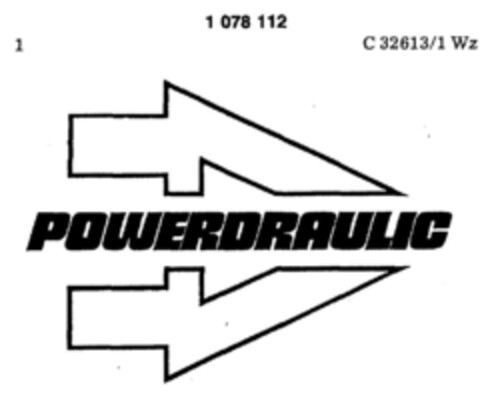POWERDRAULIC Logo (DPMA, 10.11.1983)