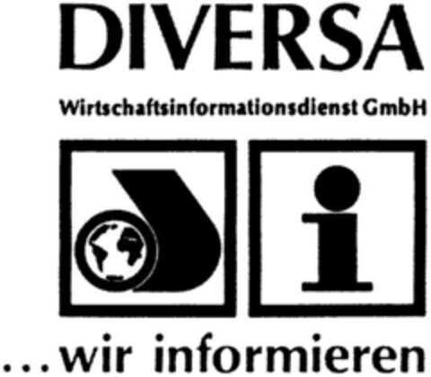 DIVERSA Wirtschaftsinformationsdienst GmbH ... wir informieren Logo (DPMA, 15.11.1991)