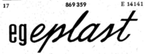 eg eplast Logo (DPMA, 05/16/1969)