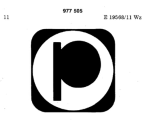 p Logo (DPMA, 10/01/1977)